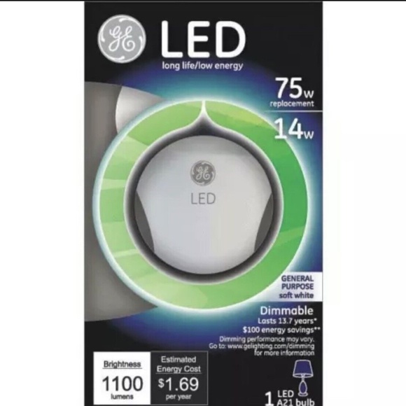💖3/$15💖 GE LED Extra Soft White Replacement Dimmable Light Bulbs NIB - Picture 4 of 4